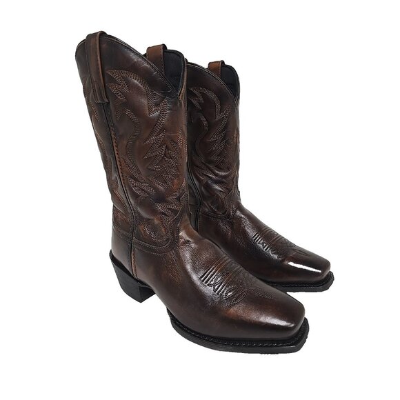 Laredo Men's Lawton Western Boots 68444 Square Toe Brown Size 9 EW - Picture 1 of 7